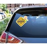 Arabada Bebek Var Araba Sticker Etiket