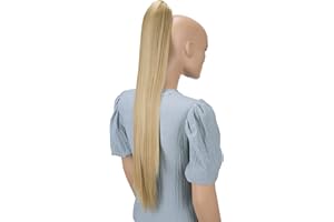 CAISHA 70cm Postiche Natte Queue De Cheval Extensions De Cheveux Raide Blond Miel H167