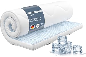 XDREAM Madrasstopp med kyleffekt | andas med kall skumkärna för madrasser upp till 30 cm