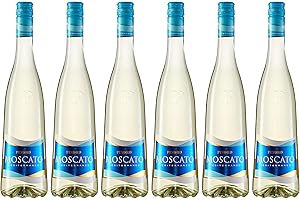 Pinord Moscato Mediterráneo Frizzante - Paquete de 6 x 750 ml - Total: 4500 ml (8410631941108)