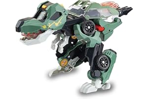 Vtech Switch and Go Dinos Launcher-T-Rex – Dino-Auto-Transformer – 2-in-1 Spielzeug mit Geräusch- und Lichteffekten – Mit Abschussvorrichtung – Für Kinder von 3-8 Jahren