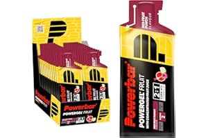 ‎POWERBAR Powerbar - PowerGel Fruit - Mango Passionfruit - 24x41g - High Carb Energie Gel - Natrium - 50mg Koffein