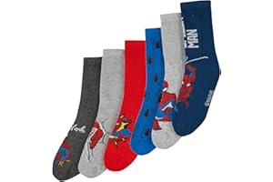 ONOMATO! Spider-Man skarpety dla chłopców i dzieci, 6 par