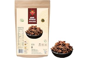 THE WORLDWIDE MINT Anis Étoilé/Badiane 50 g | Graines Entières | Qualité Premium | Naturel & Végan | Non OGM | Sans Additifs ni Conservateurs