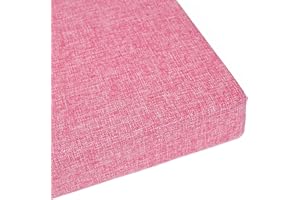Zoomlie Coussin de banc 2 ou 3 places avec éponge 50D haute densité - Pour jardin, terrasse, intérieur et extérieur (70 x 40 x 5 cm, rose)