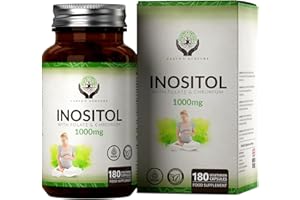 EARTH'S NURTURE EN Inositol | 180 Myo Inositol Gélules - Myo-Inositol 1000 mg avec Chrome et Folate | Soutien Santé des Femmes | Sans OGM Sans Gluten Sans Produit Laitier | Fabriqué au Royaume-Uni