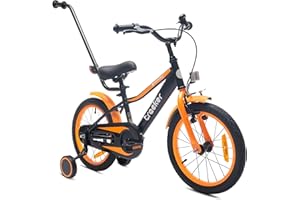 ‎SUN BABY sun baby Jungenfahrrad Kinderfahrrad 14 und 16 Zoll Jungen Tiger Tracker Bike Leicht Stützräder mit Schubstange ab 2-6 Jahre BMX Fahrrad Kinder