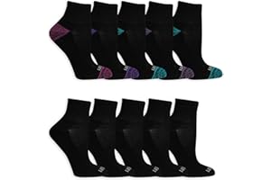 Fruit of the Loom Damskie skarpety do kostek z miękką amortyzacją na co dzień (10 sztuk)