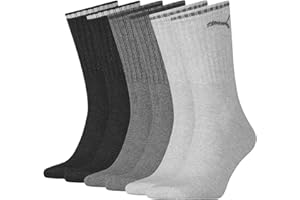 PUMA Crew Chaussettes Mixte (lot de 3)