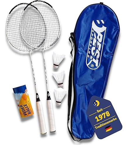 Racchette Tennis Bambini Set Badminton Per Bambini - 2 Racchette E 5 Palline, Per Gioco In Famiglia Racchettoni Bambini - Foto 5