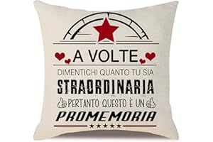 AOCASO Tu sia straordinaria Regalo d'ispirazione per le donne ragazze Promemoria Copricuscino per mamma figlia sorella nonna zia migliore amica nipote famiglia amici compleanno laurea regalo di Natale (lei)