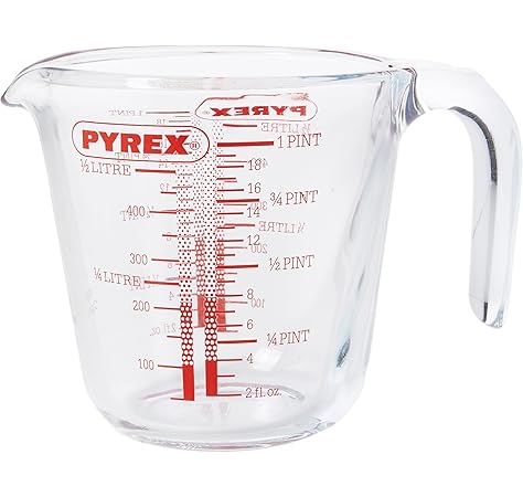 Pyrex Glass Measuring Jug 1l Amazon Co Uk Kitchen Home