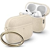 Spigen AirPods Pro 3 ile Uyumlu Kılıf Urban Fit &Ouml;rg&uuml; Kumaş Bej Kapak - ACS11194 (Spigen TR Garantili)