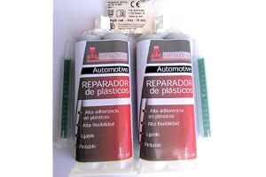 SIO 2x 2K Plastlim 50 ml – Stark Tvåkomponentslim för ABS PVC och Hårdplast – Snabbhärdande Reparation Bil Stötfångare Professionell Kvalitet - ADHESIVE / TWO_COMPONENT_ADHESIVE / PLASTLIM