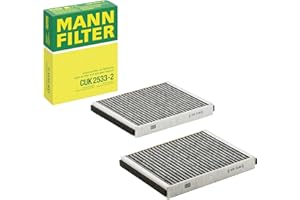 ‎MANN-FILTER MANN-FILTER CUK 2533-2 Innenraumfilter – Kabinenluftfilter Satz (2er Set) – Für PKW