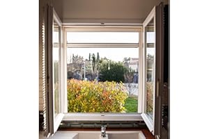 WERKA PRO Moustiquaire Enroulable en Aluminium 100 x 160 cm - Protection Efficace Contre Les Insectes, Installation Facile, Tulle en Fibre de Verre pour Une Visibilité Optimale, Couleur Blanche.