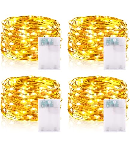 Luci LED A Batteria Con Timer - 6 Stringhe Da 3m Per Decorazioni Natalizie E Feste - Foto 8