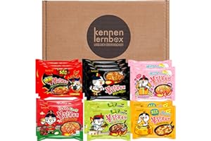 ‎KENNENLERNBOX Kennenlernbox Buldak Box | BULDAK Ramen 14er MIX | Koreanische Hot Chicken Ramen 14er Mischung zum Probieren