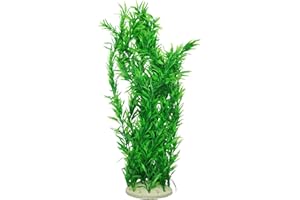 E.YOMOQGG Large Aquarium Aquatic Plants Decoration, Fish Tank Plants 21.5 inch Tall Large Green Plastic Artificial Plant Wild Bush Reeds for Aquarium Fish Tank Aquatic Greenery Decor Decoration (A)