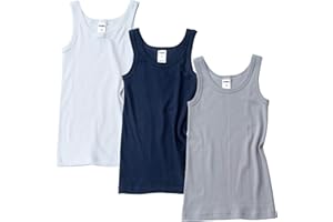 HERMKO 2800 3-pak chłopięcych koszulek pod pachami ze 100% bawełny ekologicznej