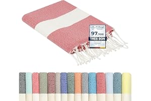 FLORA FURORA furora Holiday Serviette de Plage XXL - Coton | Fouta Plage 100x200 cm, Femme & Homme - Anti Sable, Grande Taille + Compact | Pique-Nique Tapis Drap de Plage Accessoire, Serviette Plage fouta Plage