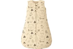 Looxii Śpiwór dziecięcy 2,5 TOG 100% bawełna zimowy śpiwór dla malucha