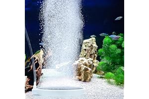 boxtech Zestaw kamieni powietrznych do akwarium, do akwarium, super wysoki dyfuzor do rozpuszczonego tlenu, pozostawia super bańki do akwarium i hydroponiki (80 mm)