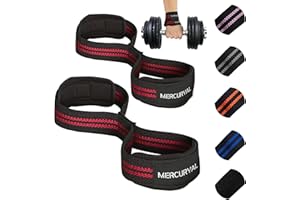 MERCURYAL Straps en 8 Gym pour niveau avancé et professionnel – Straps Powerlifting – Sangles de préhension en forme 8 de gymnastique et poids mort – Complément pour la salle de gym – Accessoires de
