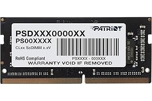 PATRIOT MEMORY Patriot Signature DDR4 RAM 8GB (1X8GB) 2400MHz CL17 SODIMM Laptop/Notebook-Speichermodul - PSD48G240081S
