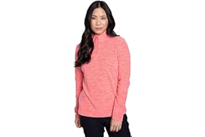 Mountain Warehouse Snowdon Womens Full Zip Fleece - Lightweight Ladies Sweater Top, Breathable Baselayer, Antipill - Best for Winter, Camping & Hiking