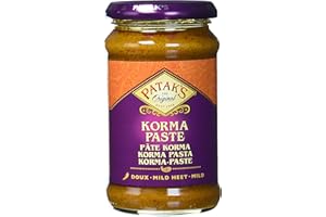 ‎PATAK'S PATAKs Korma Currypaste, mild würzige Gewürzpaste für authentische Curry-Gerichte, Ideal zum Würzen von Fleisch, Fisch oder Gemüse, 1 x 290 g