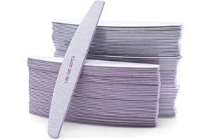 NVGFTG 50 Pezzi Lime per Unghie 100 180, Lima per Unghie, Lima Unghie Professionale a Doppia Faccia, Riutilizzabile Lima 100/180 Unghie per Uso Domestico e Salone