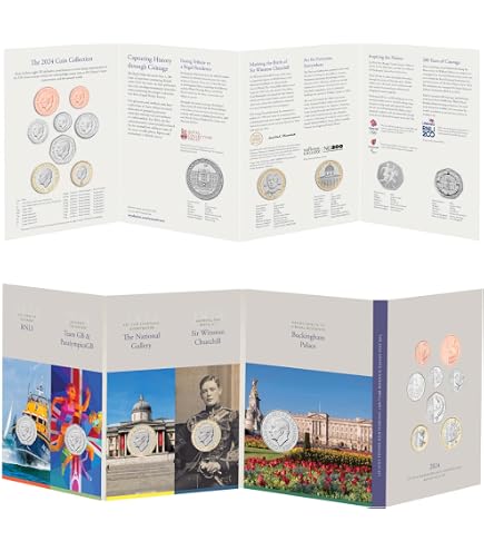 CrawleyCoins 2023 Isle Of Man Jurassic Britain Dinos – 50p Münz-Set Brilliant Uncirculated, Limitierte Auflage!