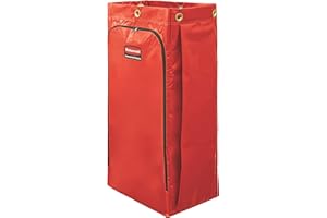 Rubbermaid Commercial 1966882 - Bolsa para carrito de limpieza (34 galones), color rojo