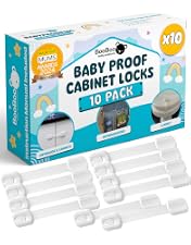Clippasafe Child Proof Cupboard & Drawer Catches - 6-Pack Safety Locks For Baby Proofing, Easy Install, UK Seller