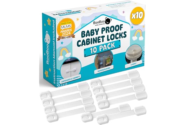 BooBoo Baby Child Locks 10 Pack Cupboard