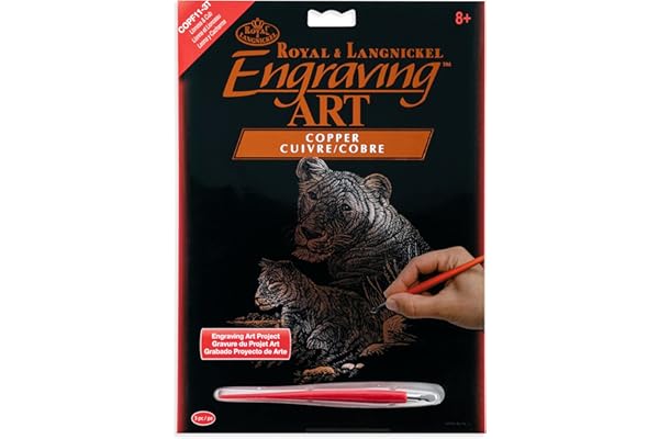 Royal & Langnickel COPF11 Art de la gravure sur cuivre Taille A4 Lionne/Lionceau