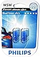 JOM Car Parts & Car Hifi GmbH 582024 W5W 12V 5W Glühlampen Set, Blue Vision 3400°K, T10, 2-er Packung mit 2 Leuchtmittel