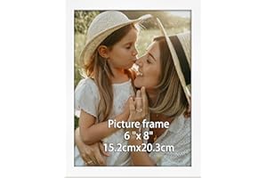 Ditwis Marco de Fotos 15x20 cm Blanco, Elegante Marco Adecuado para Fotos e Imágenes, Exposicion Horizontal o Vertical en Pared o Mesa