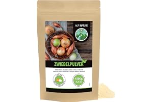 Alpi Nature Lökpulver 1kg, Malen Torkad Lök, Lökpulver för Matlagning, Lök Pulver