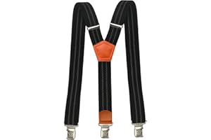 Decalen Bretelles pour Hommes et Femmes Une Taille Convient Tous Les Clips Forts Style Y Diverses Couleurs