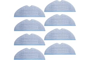 NexHarb 8Pcs Paños de Repuesto para Roborock S8/S8+/S7/S7+/S7 Maxv Ultra/S7 Pro Ultra/S7 MaxV/S8 Pro/S7 MaxV Plus/T7/T7 Plus/T7s Juego de Accesorios Toallitas Mopa Lavable Reutilización