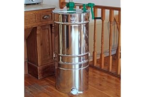 EASIPET Beekeeping Manual Honey Extractor Stainless Steel by Easibee FED350