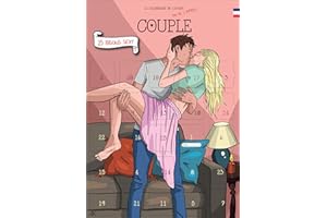 CALENDRIER EVENEMENT Calendrier de l'avent couple - à partager à deux - compte à rebours de l'Avent adulte homme et femme (BISOUS ROSE)