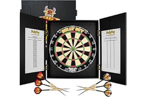SHOT! Shot Michael Smith Bully Boy World Champion Dartboard Cabinet Set Home Centre with Steel tip Darts