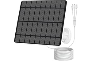 Panel słoneczny Czemo do kamery zewnętrznej Ring, panel słoneczny 5 W do kamery, wodoodporność IP65, kompatybilny z akumulatorem kamery Ring Spotlight