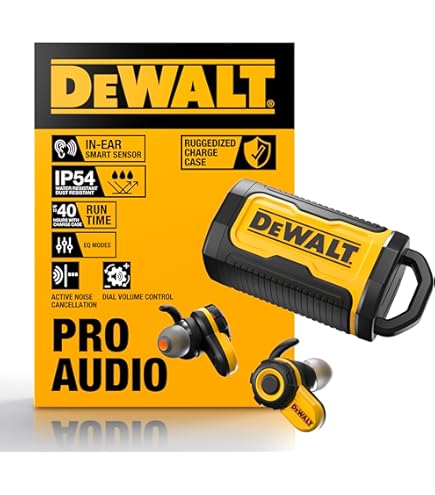 DEWALT Bluetooth® Tobsite Pro Max Neckband Earphones with Built-in