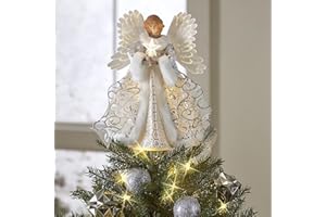 HshDUti Weißer Engel Weihnachtsbaumspitze Engel Baumspitze Engel Baumspitze Weihnachtsbaum Ornamente Urlaub Party Weihnachtsdeko Engel Baumspitze Weihnachtsbaumschmuck B