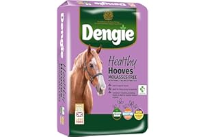 Dengie Healthy Hooves Molasses Free 20kg Balanced Horse Feed - Low Sugar Complete Horse Food with Biotin & MSM for Hoof Health. Suitable for Ponies Prone to Laminitis.