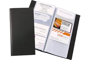 ‎SIGEL SIGEL VZ172 Visitenkarten-Mappe schwarz, für 192 Karten